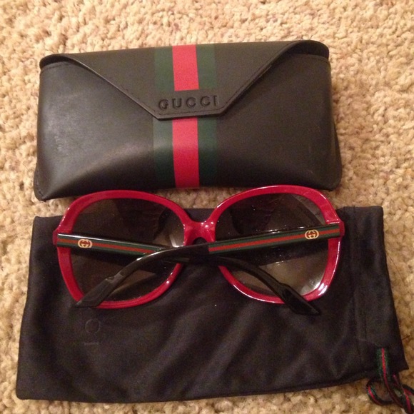 A pair of sunglasses from Gucci.