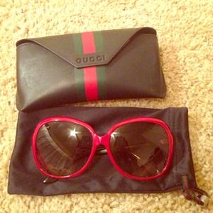 A pair of sunglasses from Gucci.