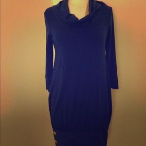 Theory cowl neck dress