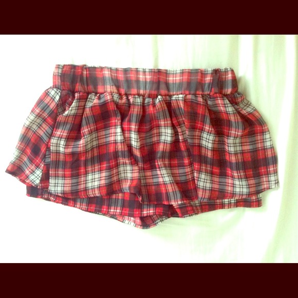 Plaid Skort