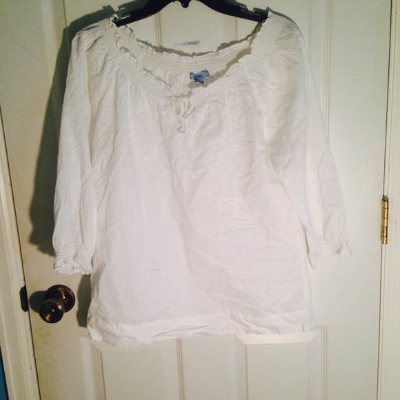 Puffy White Blouse