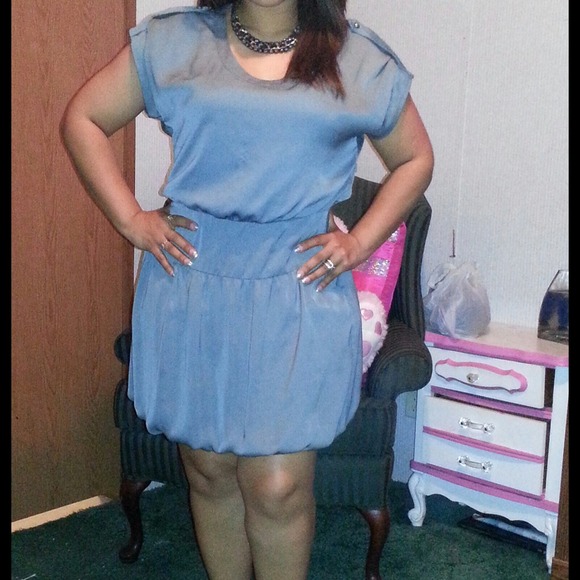Cute Smoke Green Dress