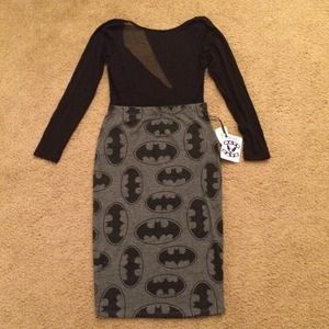 ** REDUCED** NWT Batman Print Pencil Skirt