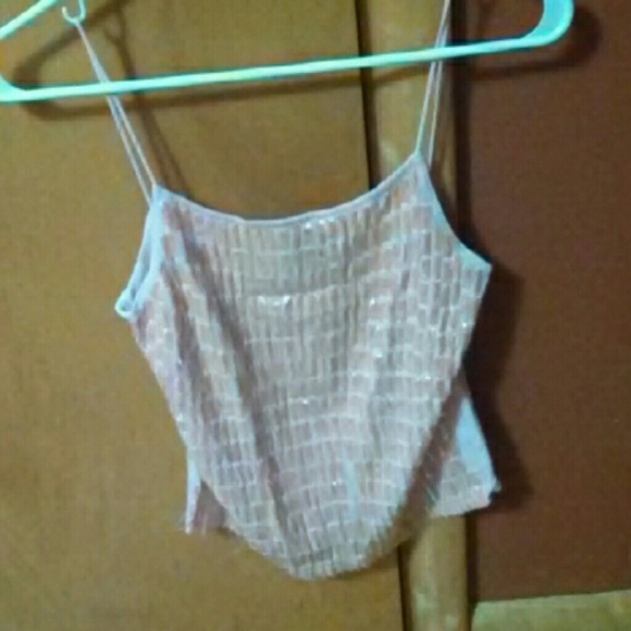 Pink sequence top