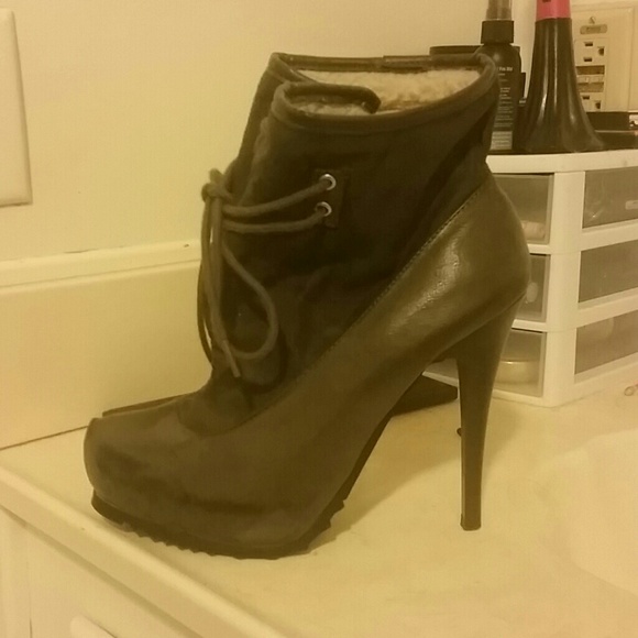 Boots stilettos grey heels - Picture 1 of 4