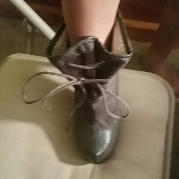 Boots stilettos grey heels - Picture 3 of 4