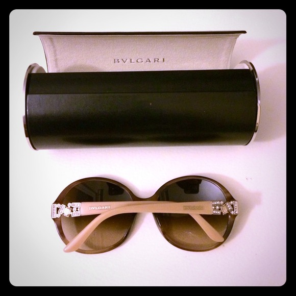 BVLGARI Accessories - Authentic Bulgari Sunglasses with Crystals Temples