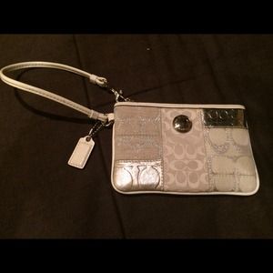 Coach wristlet pouch
