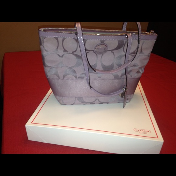 Lavender small coach purse.