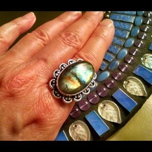 LABRADORITE RING SIZE 8.75