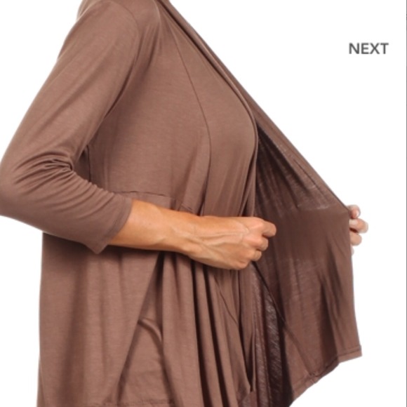 NWT Khaki Knit Cardigan; S, M, L - Picture 4 of 4