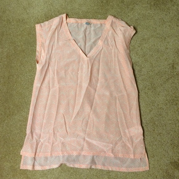 Fossil silk top salmon pink small