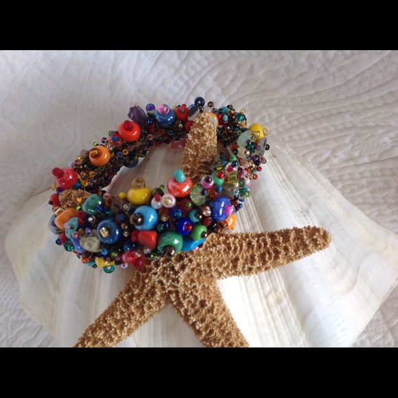 FABULOUS GLASS BEADS* BRACELET. SALE !