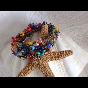 FABULOUS GLASS BEADS* BRACELET. SALE !