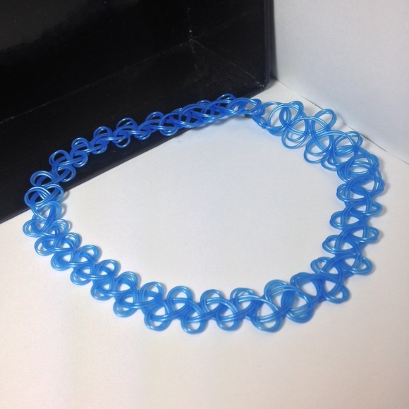 Sky Blue Tattoo Choker