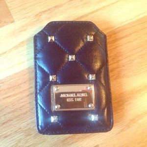 Michael kors gold studded phone case