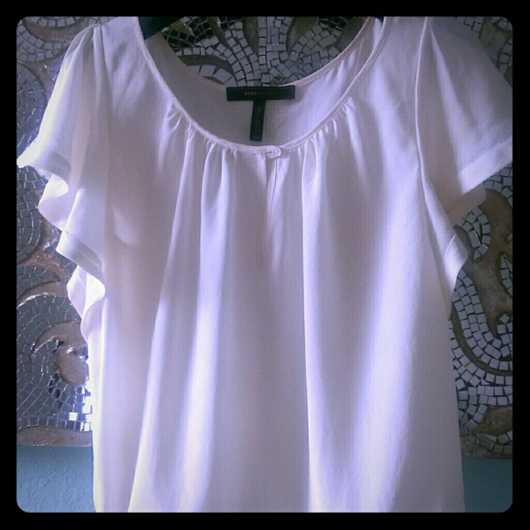 Silk BCBGMAXAZRIA drawstring top