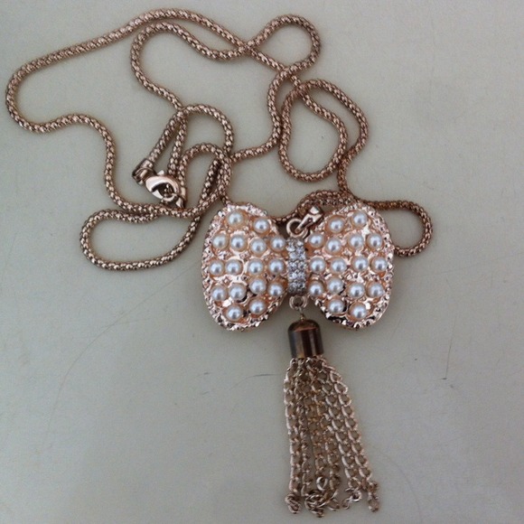 Long costume jewelry necklace