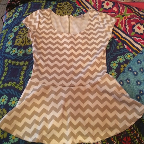 Charlotte Russe Chevron Peplum Top