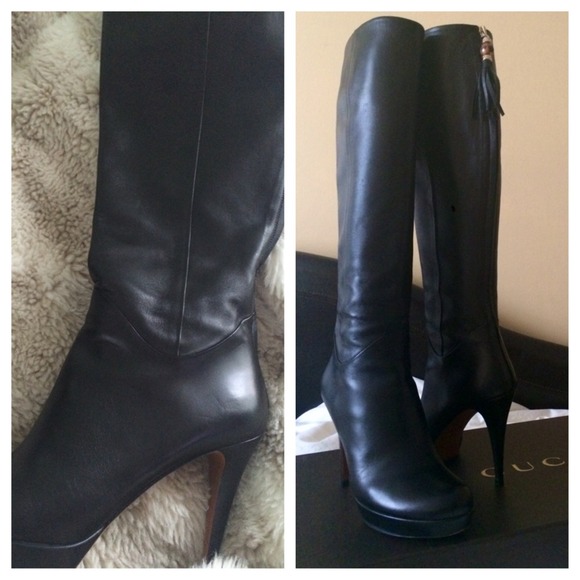 AUTHENTIC! Gucci Boot with Bamboo tassel. Worn 1x! - Picture 2 of 4