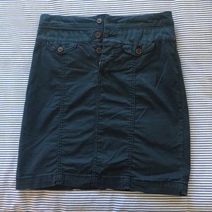 Anthropologie Navy Pencil Skirt