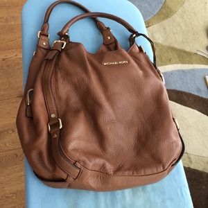 Brown leather Michael Kors bag