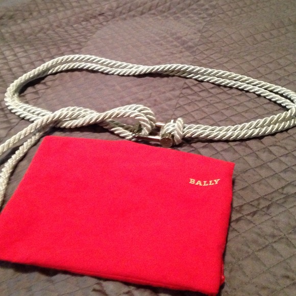 Bally silver belt