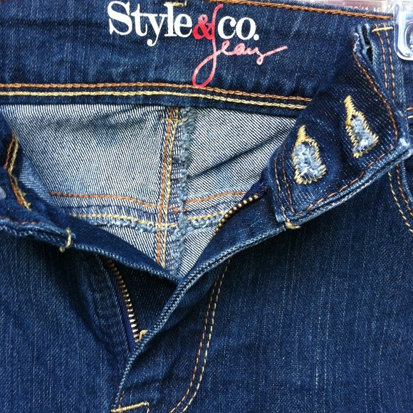 Navy Blue  stretch Jeans NWOT Style & CO - Picture 2 of 4