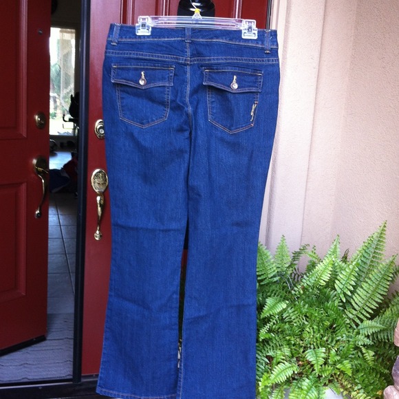 Navy Blue  stretch Jeans NWOT Style & CO - Picture 3 of 4