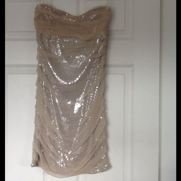 Express strapless cocktail dress. Worn once!
