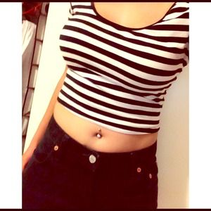 Forever21 stripped croptop