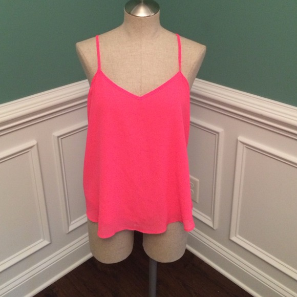 Pink sheer top