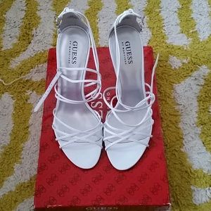 Guess White wedding shoes