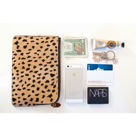 NWT MADEWELL calf hair pouchette - Picture 2 of 4