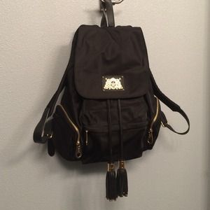 100%Auth Juicy couture nylon black backpack