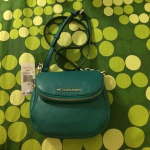 Michael Kors Bedford Flap Crossbody in Aqua