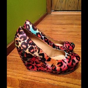 🎉Sale🎉 Call It Spring Leopard Print Wedges