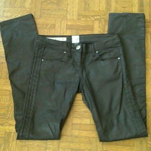 SOLD!!SASS & BIDE COATED BLACK SKINNY JEAN - 25/26