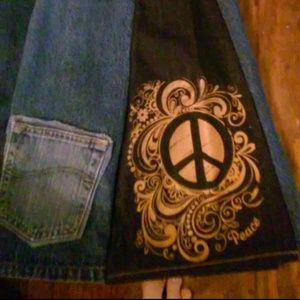 Flare leg denim jeans