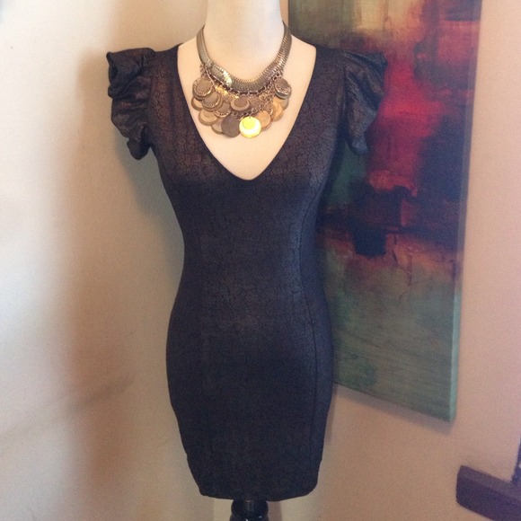 Sexy!! Sheer and Python print dress