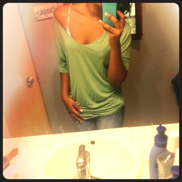 Mint green maternity top