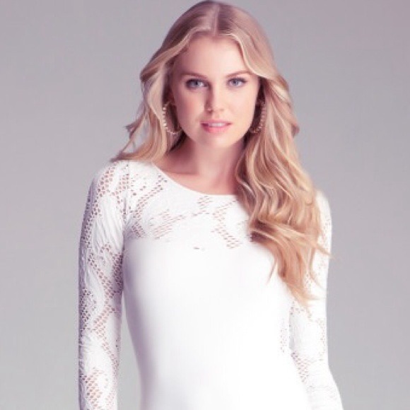 💖HOST PICK💖Bebe Cicilia Lace white midi dress - Picture 2 of 4