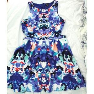 Colorful Tea-Length Dress