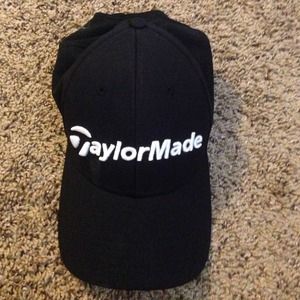 TaylorMade black golf hat