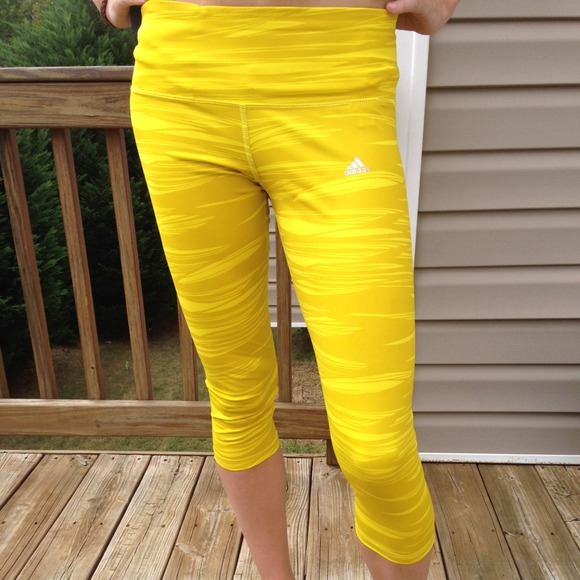 yellow adidas pants 123
