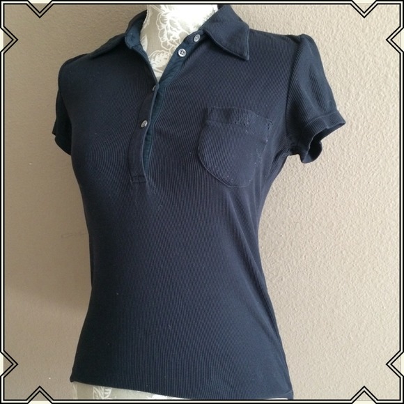 A/X BLACK STRETCH TOP