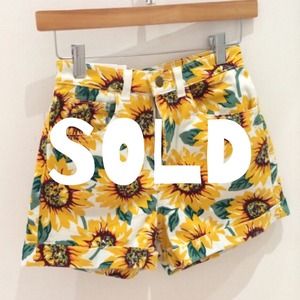 American Apparel inspired Sunflower Shorts