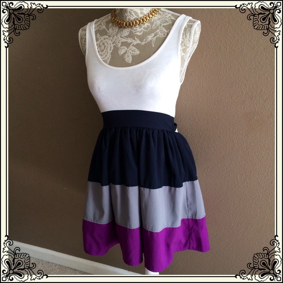 FOREVER 21 tri colored dress