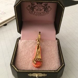 Juicy Couture orange shoe charm