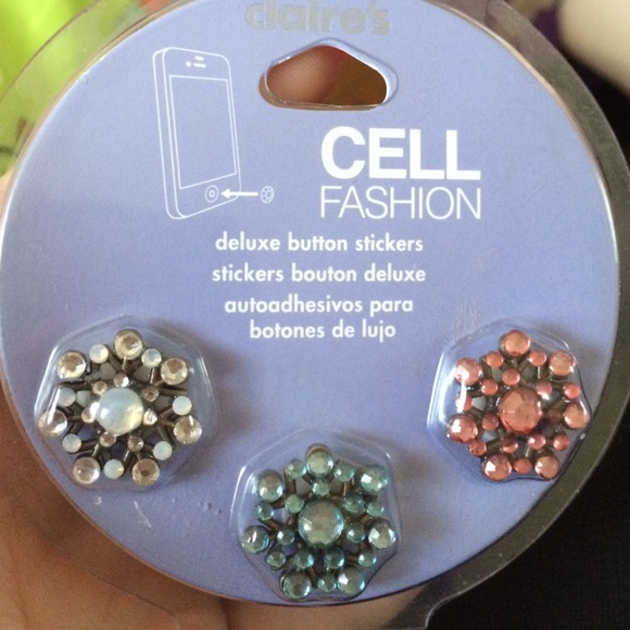 Snowflake iPhone home button stickers